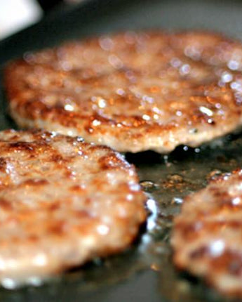 Grilled homemade breakfast sausage